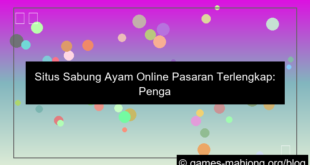 situs sabung ayam pasaran terlengkap