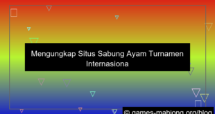 desain situs sabung ayam turnamen internasional