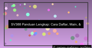 sv388 panduan lengkap