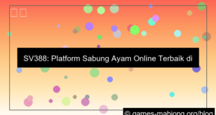 sv388 platform terbaik indonesia