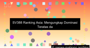 sv388 ranking asia