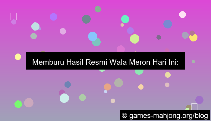 wala meron hasil resmi hari ini