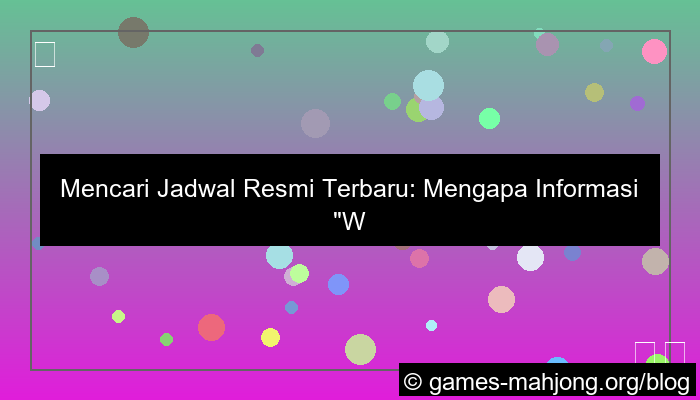 grafik wala meron jadwal resmi terbaru